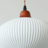 Fitting LED | Modern Pleated LED Pendant Light Scandinavian Hanging Lamp