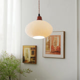 Fitting LED | Modern Pleated LED Pendant Light Scandinavian Hanging Lamp