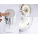 Fitting LED | Modern Pleated LED Table Lamp Rechargeable Touch Dimmable