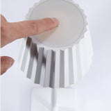 Fitting LED | Modern Pleated LED Table Lamp Rechargeable Touch Dimmable