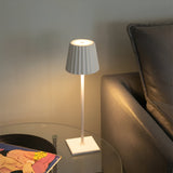 Fitting LED | Modern Pleated LED Table Lamp Rechargeable Touch Dimmable
