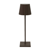 Fitting LED | Modern Pleated LED Table Lamp Rechargeable Touch Dimmable