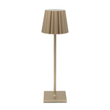 Fitting LED | Modern Pleated LED Table Lamp Rechargeable Touch Dimmable