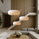 Fitting LED | Modern Ribbed Pendant Light for Soft Scandinavian Ambient Lighting