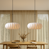 Fitting LED | Modern Ribbed Pendant Light for Soft Scandinavian Ambient Lighting