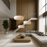 Fitting LED | Modern Ribbed Pendant Light for Soft Scandinavian Ambient Lighting