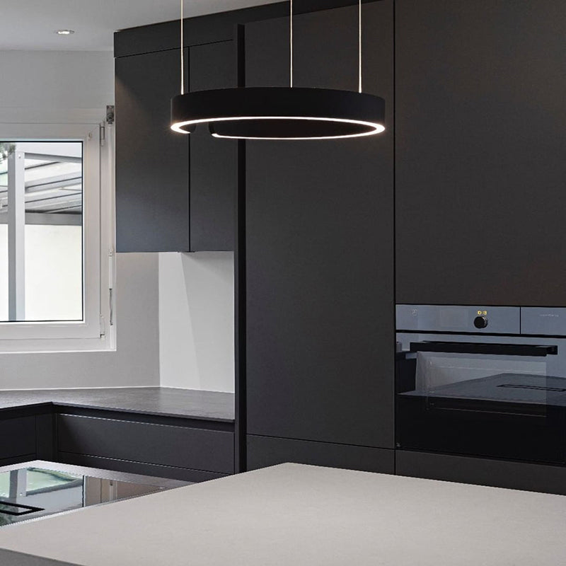 Fitting LED | Modern Ring LED Pendant Light Minimalist Circular Hanging Lamp
