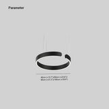 Fitting LED | Modern Ring LED Pendant Light Minimalist Circular Hanging Lamp