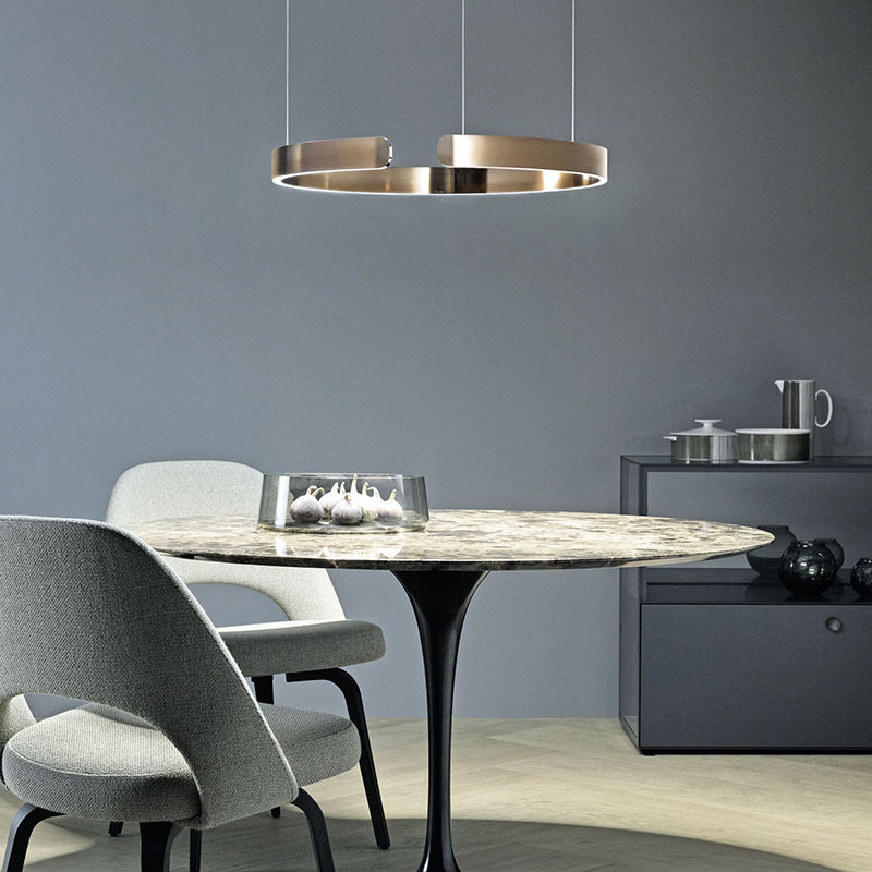 Fitting LED | Modern Ring LED Pendant Light Minimalist Circular Hanging Lamp