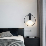 Fitting LED | Modern Ring Wall Sconce with LED Accent Lighting
