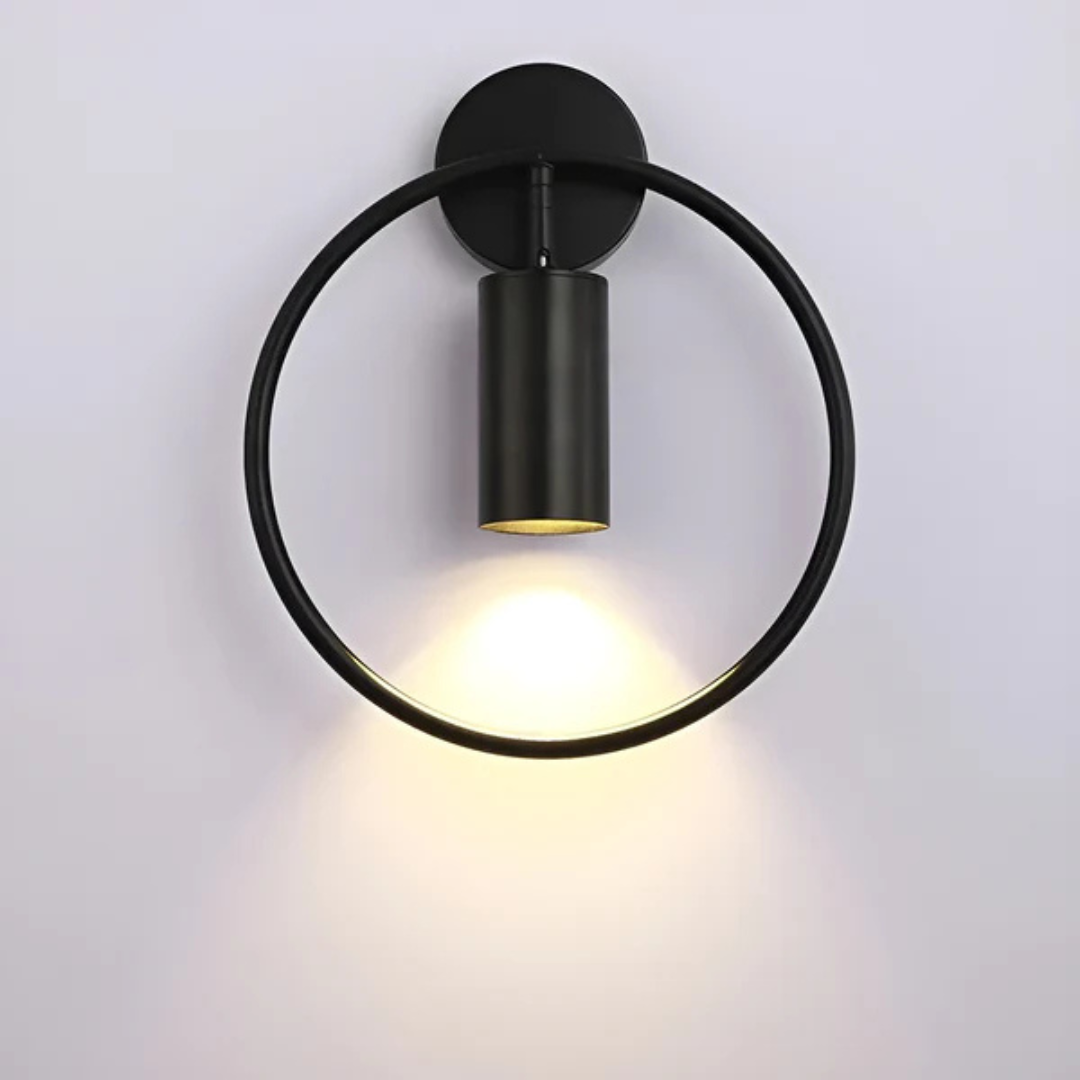 Fitting LED | Modern Ring Wall Sconce with LED Accent Lighting