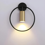 Fitting LED | Modern Ring Wall Sconce with LED Accent Lighting