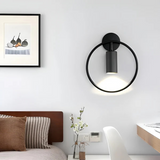 Fitting LED | Modern Ring Wall Sconce with LED Accent Lighting