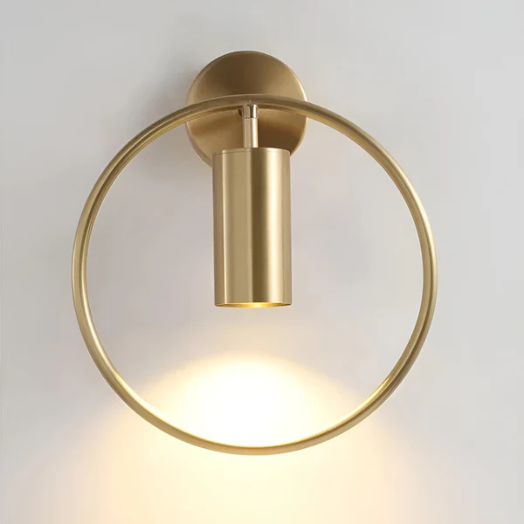 Fitting LED | Modern Ring Wall Sconce with LED Accent Lighting