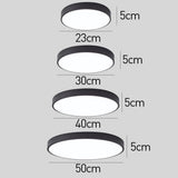 Fitting LED | Modern Round LED Ceiling Light for Minimalist Ambient Lighting