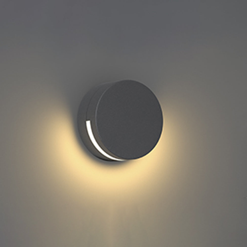 Fitting LED | Modern Round LED Wall Light Waterproof Outdoor Up Down Lamp