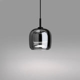 Fitting LED | Modern Smoked Glass Pendant Light for Elegant Ambient Lighting