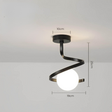 Fitting LED | Modern Spiral LED Ceiling Light Contemporary Decorative Lamp