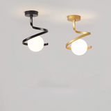 Fitting LED | Modern Spiral LED Ceiling Light Contemporary Decorative Lamp