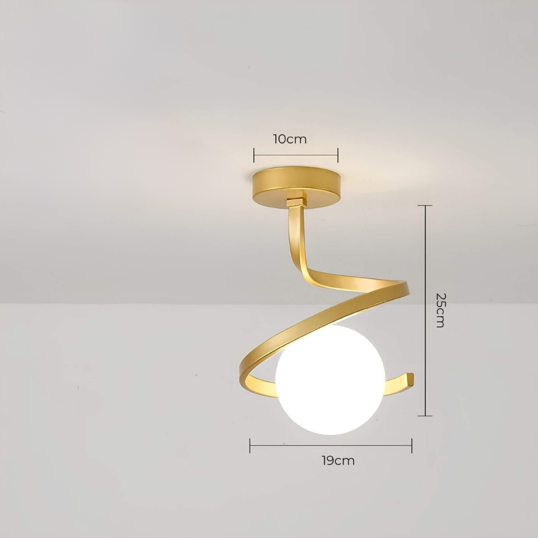Fitting LED | Modern Spiral LED Ceiling Light Contemporary Decorative Lamp