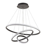 Fitting LED | Modern Spiral LED Pendant Light Contemporary Ring Hanging Lamp