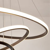 Fitting LED | Modern Spiral LED Pendant Light Contemporary Ring Hanging Lamp