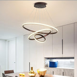 Fitting LED | Modern Spiral LED Pendant Light Contemporary Ring Hanging Lamp