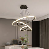 Fitting LED | Modern Spiral LED Pendant Light Contemporary Ring Hanging Lamp