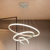 Fitting LED | Modern Spiral LED Pendant Light Contemporary Ring Hanging Lamp