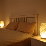 Fitting LED | Modern Spiral LED Table Lamp Artistic Ambient Bedside Light