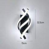 Fitting LED | Modern Spiral LED Wall Light for Artistic Ambient Lighting