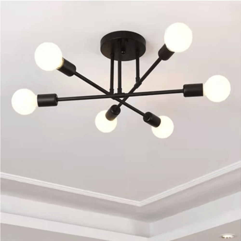 Fitting LED | Modern Sputnik LED Ceiling Light Mid Century Chandelier Lamp