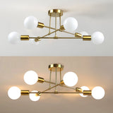 Fitting LED | Modern Sputnik LED Ceiling Light Mid Century Chandelier Lamp