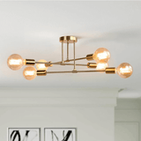 Fitting LED | Modern Sputnik LED Ceiling Light Mid Century Chandelier Lamp