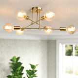 Fitting LED | Modern Sputnik LED Ceiling Light Mid Century Chandelier Lamp