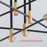 Fitting LED | Modern Sputnik LED Ceiling Light Multi Arm Chandelier Lamp