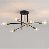 Fitting LED | Modern Sputnik LED Ceiling Light Multi Arm Chandelier Lamp