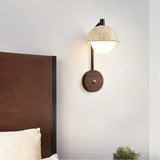 Fitting LED | Modern Stone and Wood Wall Sconce for Elegant Ambient Lighting