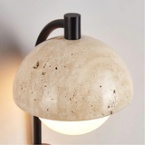 Fitting LED | Modern Stone and Wood Wall Sconce for Elegant Ambient Lighting