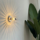 Fitting LED | Modern Sunburst Glass Wall Light for Decorative Ambient Lighting