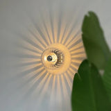 Fitting LED | Modern Sunburst Glass Wall Light for Decorative Ambient Lighting