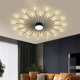 Fitting LED | Modern Sunburst LED Ceiling Light Decorative Flush Mount Lamp