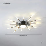 Fitting LED | Modern Sunburst LED Ceiling Light Decorative Flush Mount Lamp