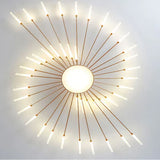 Fitting LED | Modern Sunburst LED Ceiling Light Decorative Flush Mount Lamp