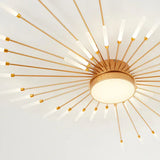 Fitting LED | Modern Sunburst LED Ceiling Light Decorative Flush Mount Lamp
