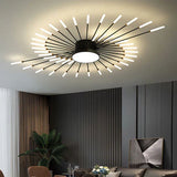 Fitting LED | Modern Sunburst LED Ceiling Light Decorative Flush Mount Lamp