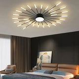 Fitting LED | Modern Sunburst LED Ceiling Light Decorative Flush Mount Lamp