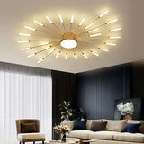 Fitting LED | Modern Sunburst LED Ceiling Light Decorative Flush Mount Lamp