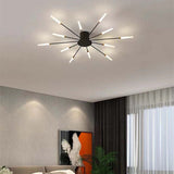 Fitting LED | Modern Sunburst LED Ceiling Light Luxury Decorative Lamp
