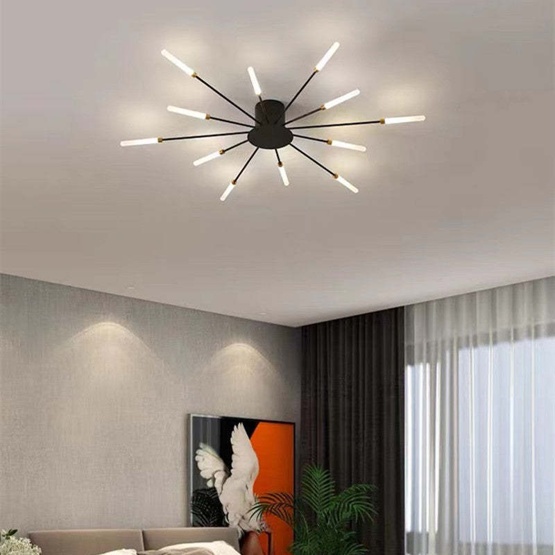 Fitting LED | Modern Sunburst LED Ceiling Light Luxury Decorative Lamp